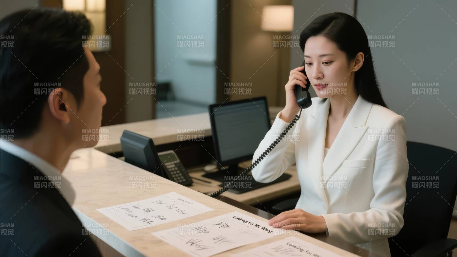 商务洽谈中图片