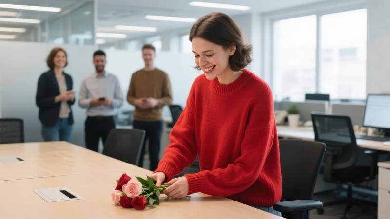 办公室里的温馨时刻图片