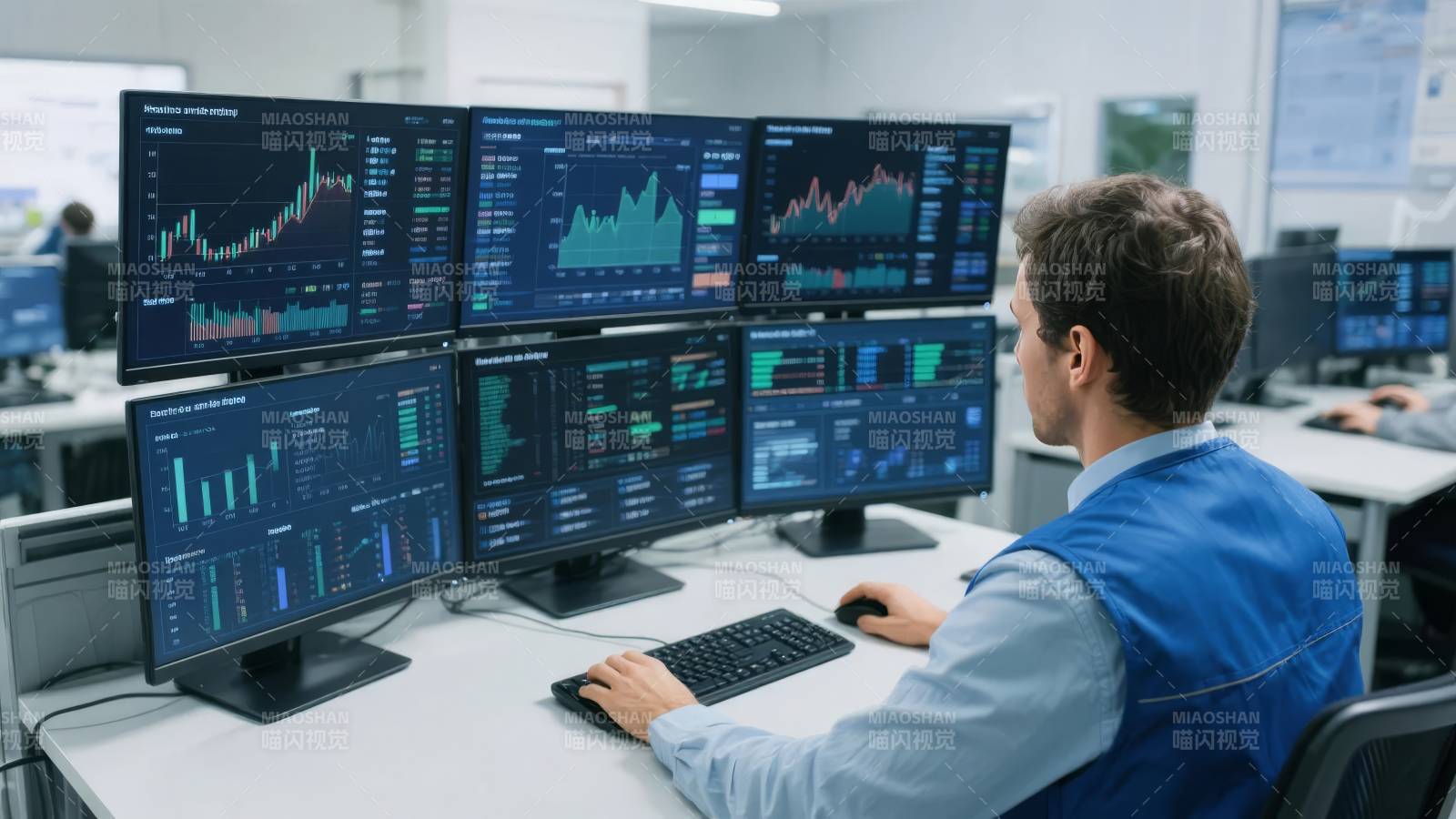 多屏监控交易数据图片