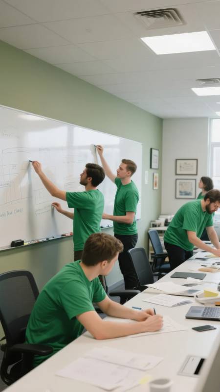 团队协作绘图中图片