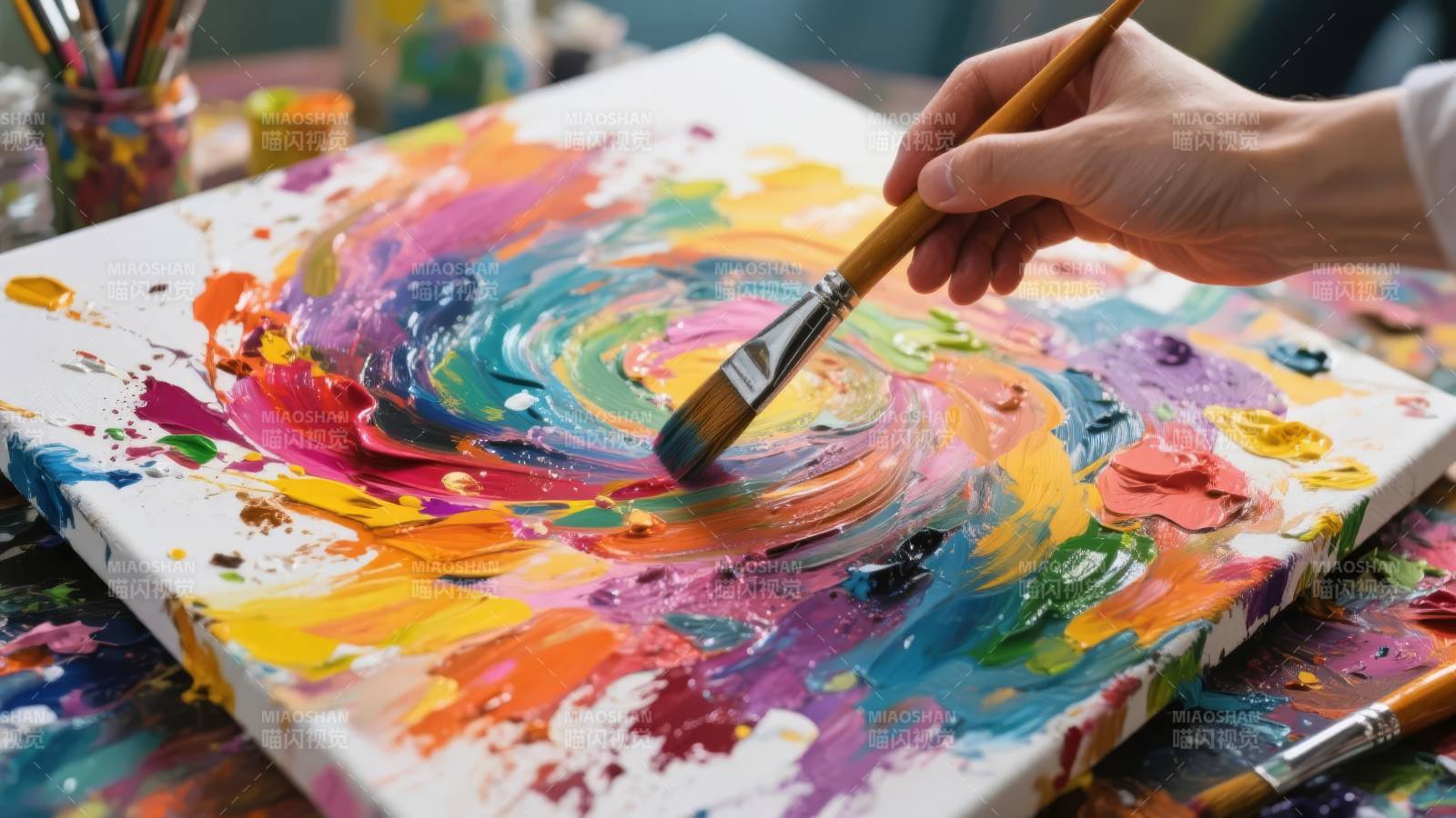 色彩斑斓的创作图片