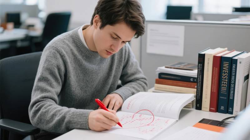 专注学习的青年图片