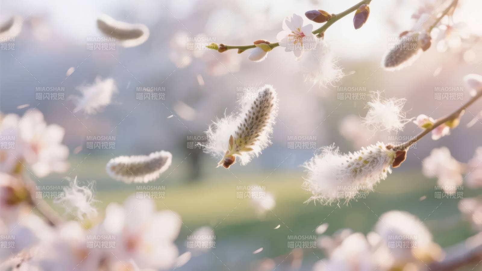 樱花纷飞春意浓图片