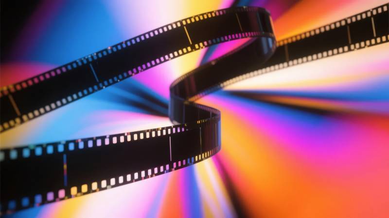 光影交织的胶片艺术图片