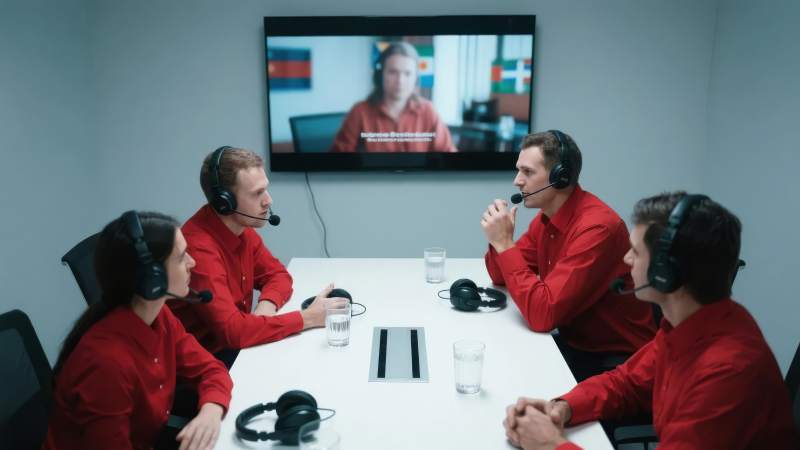 远程会议进行中图片