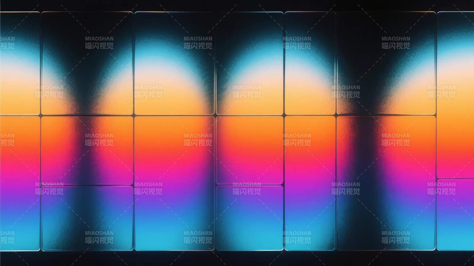 光影渐变艺术墙图片