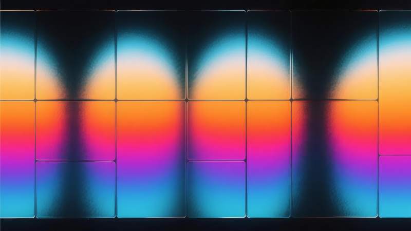 光影渐变艺术墙图片