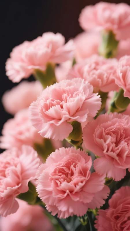 粉红康乃馨绽放图片