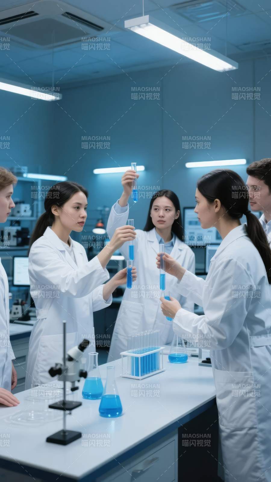 实验室里的科学探索图片