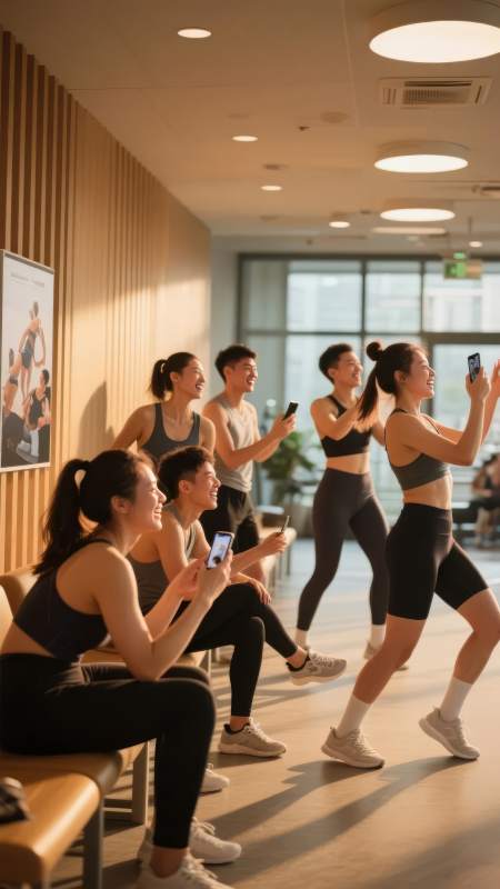 健身时刻 欢笑同行图片