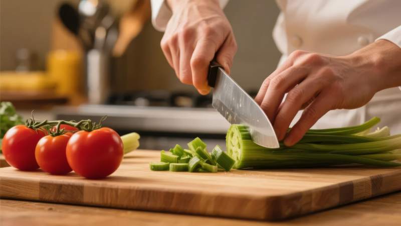 切菜准备食材图片