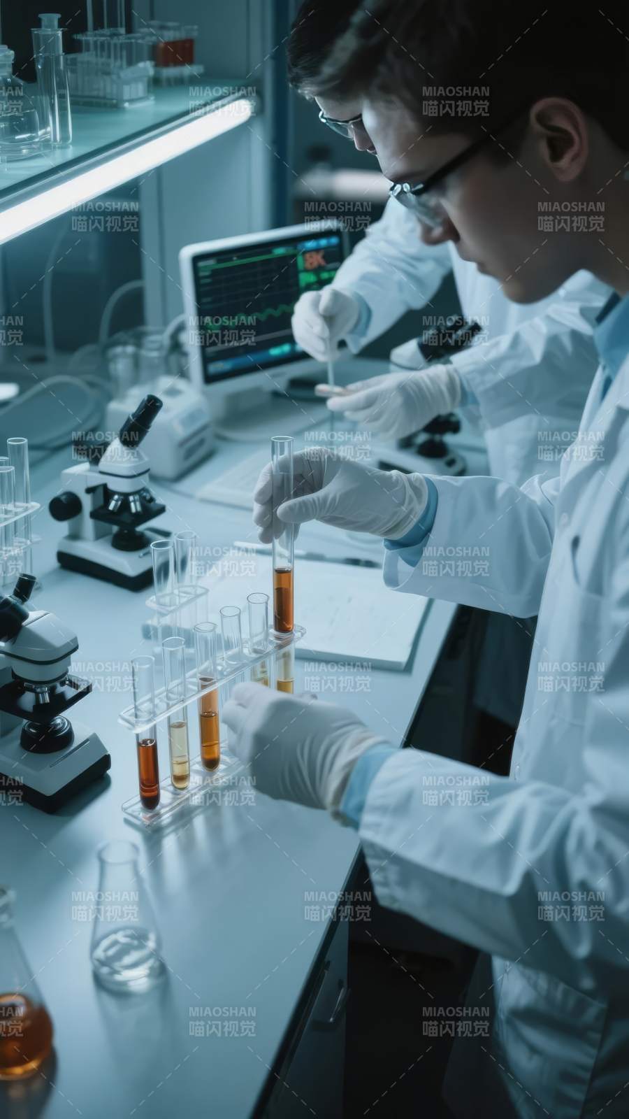 实验室科研瞬间图片