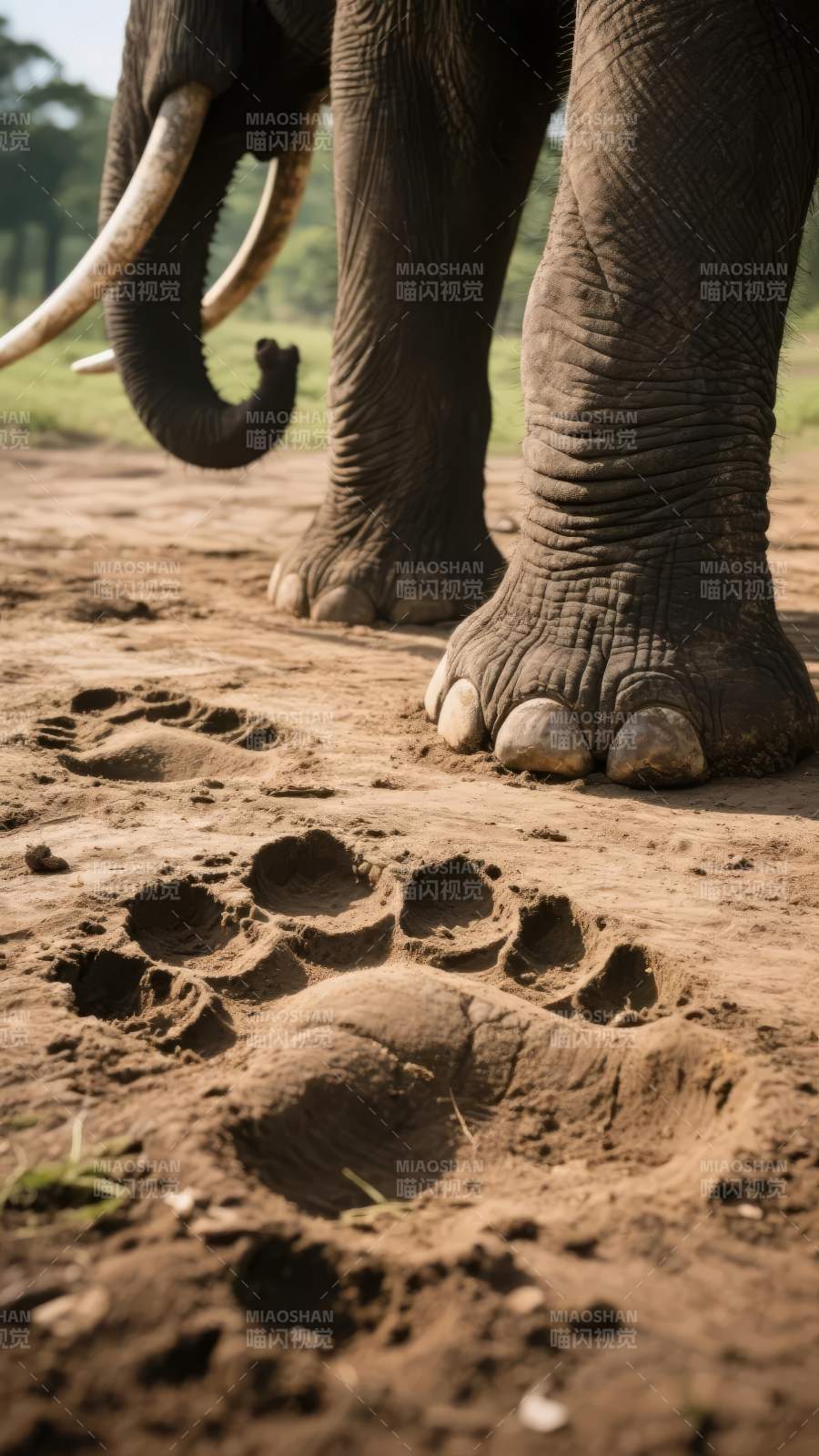 大象足迹图片