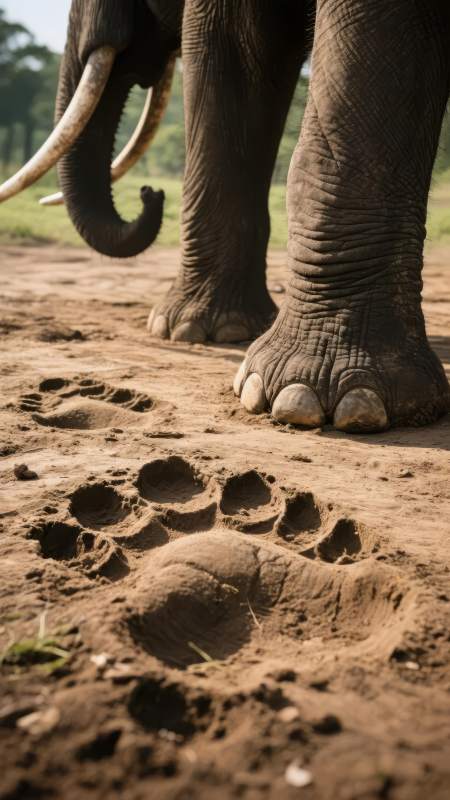 大象足迹图片