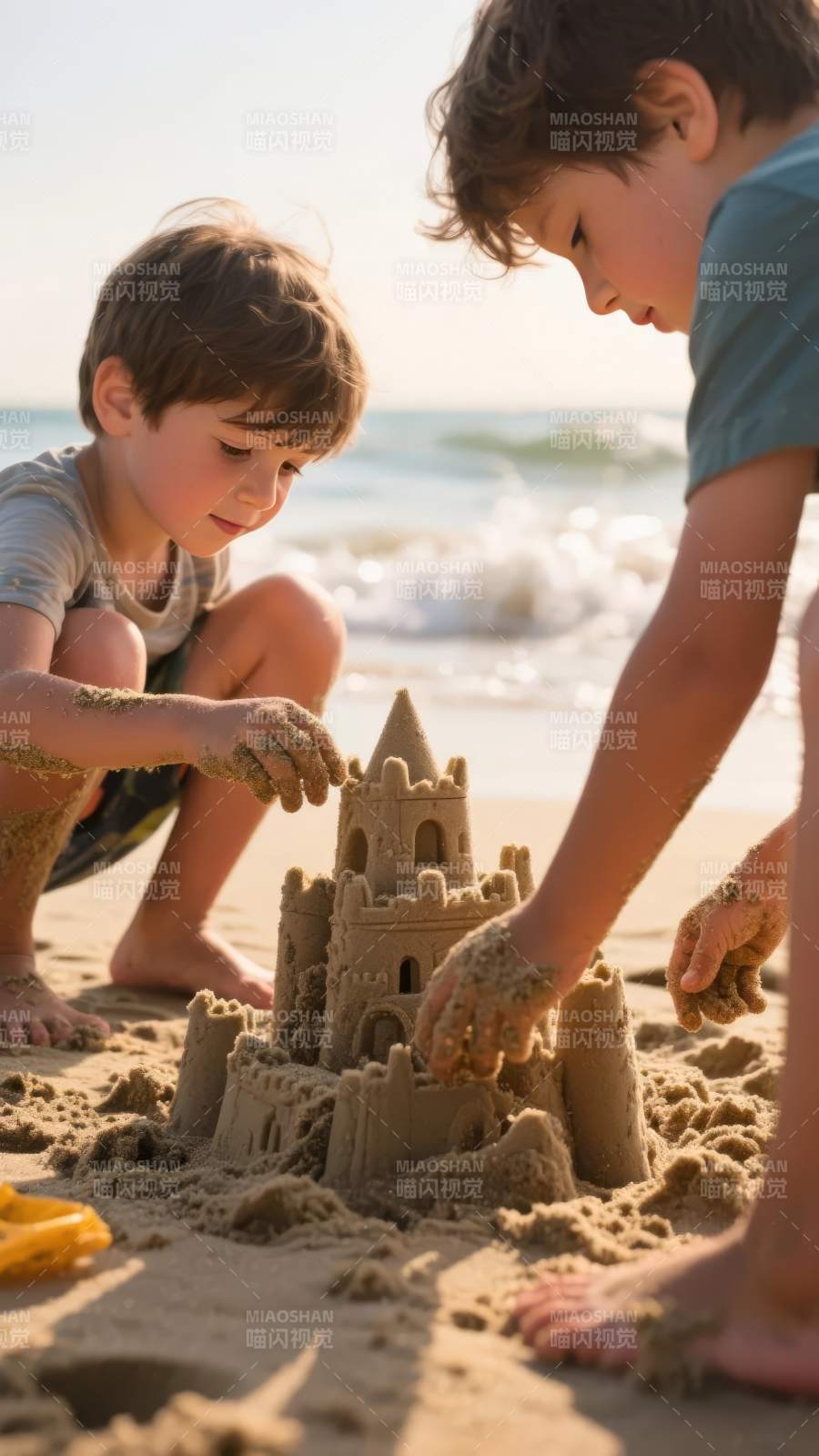 沙滩上的城堡梦图片