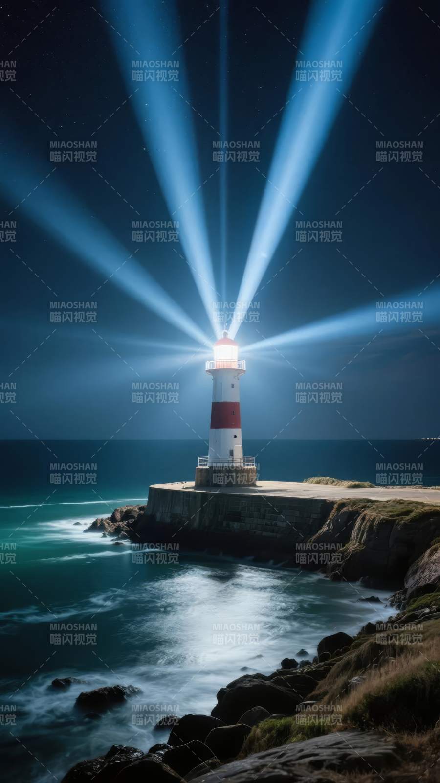 灯塔夜光图片