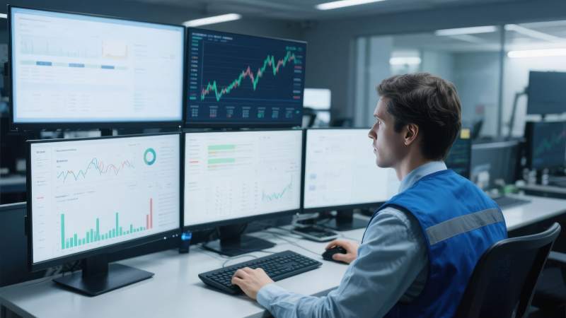 数据分析师工作场景图片