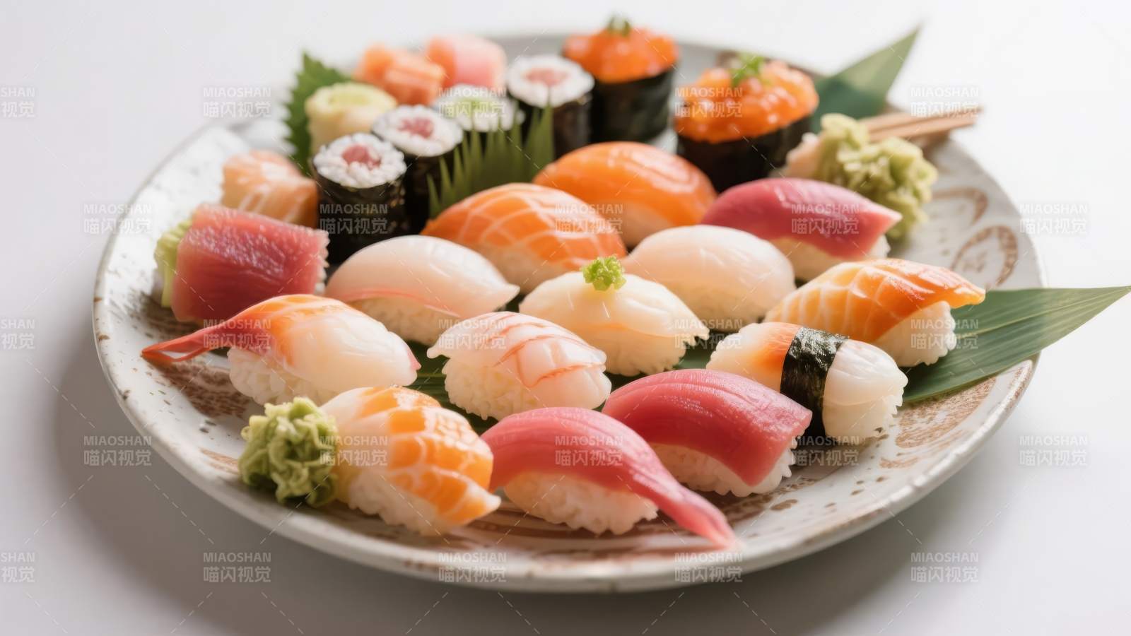 精美寿司拼盘图片