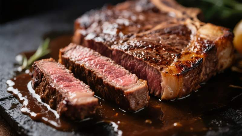 香煎牛排 鲜嫩多汁图片