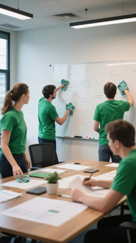 团队协作清洁白板图片