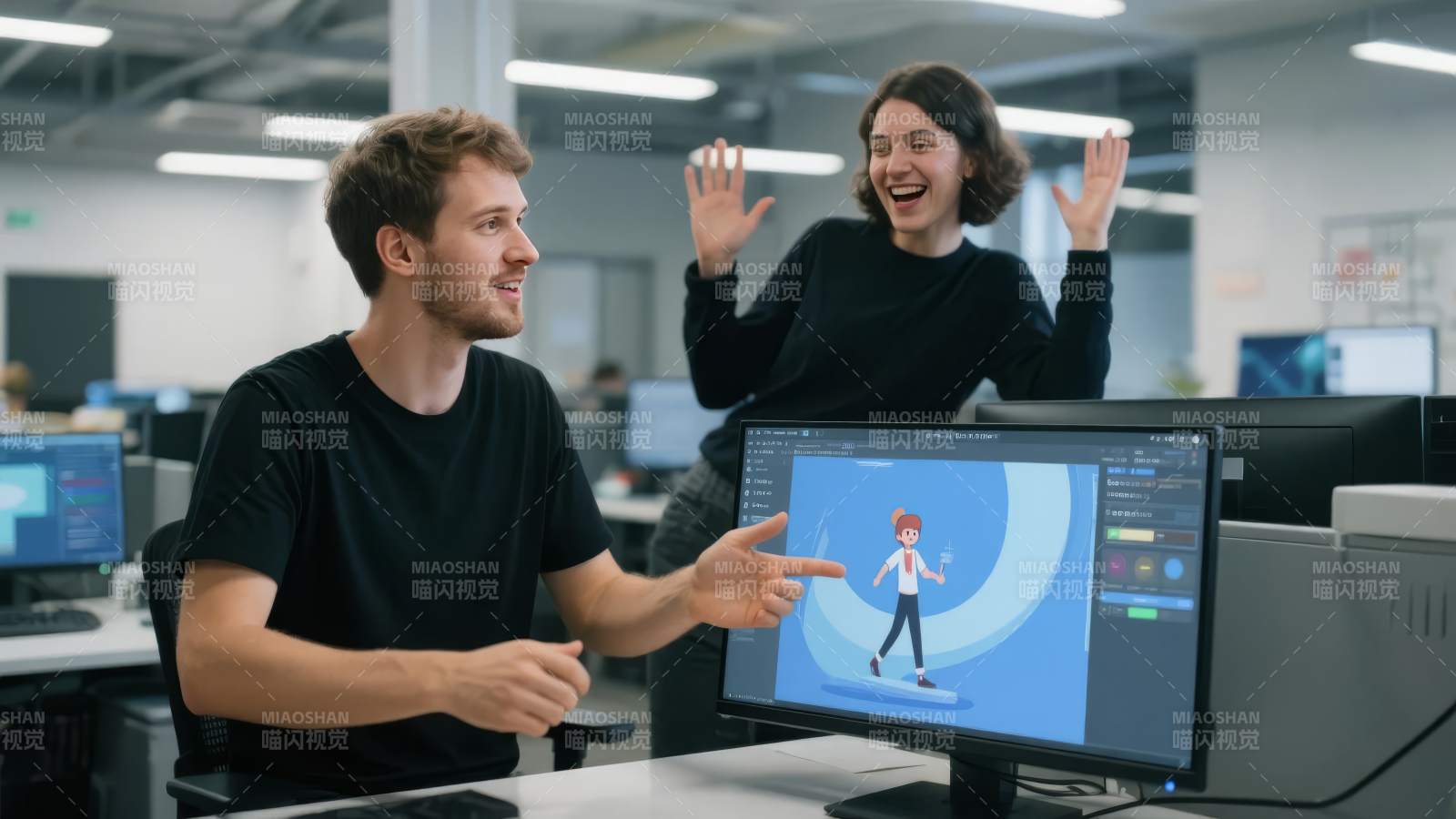 团队协作开发动画图片