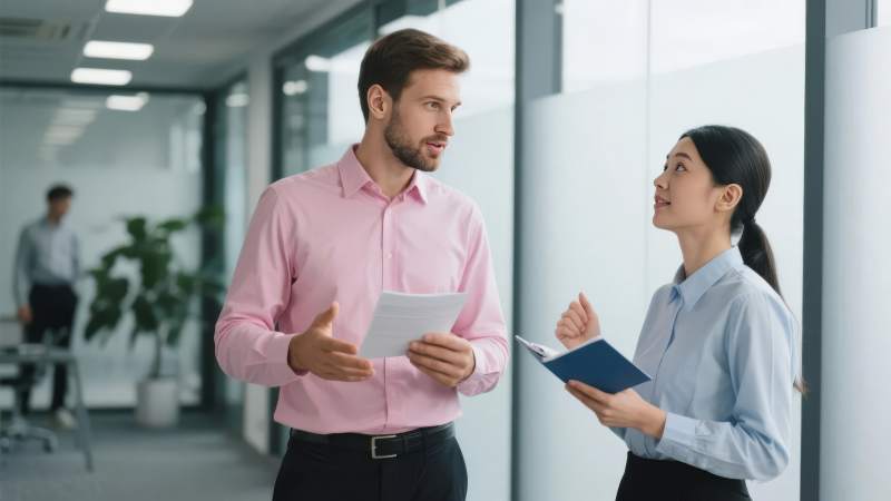 职场对话瞬间图片