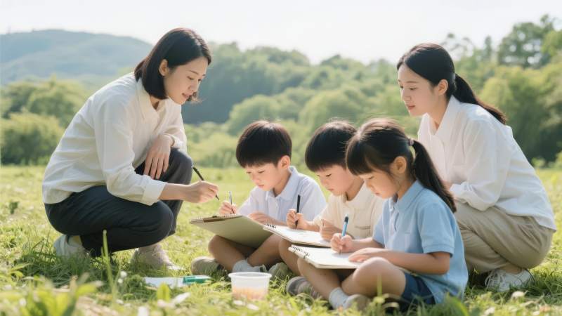 户外学习时光图片