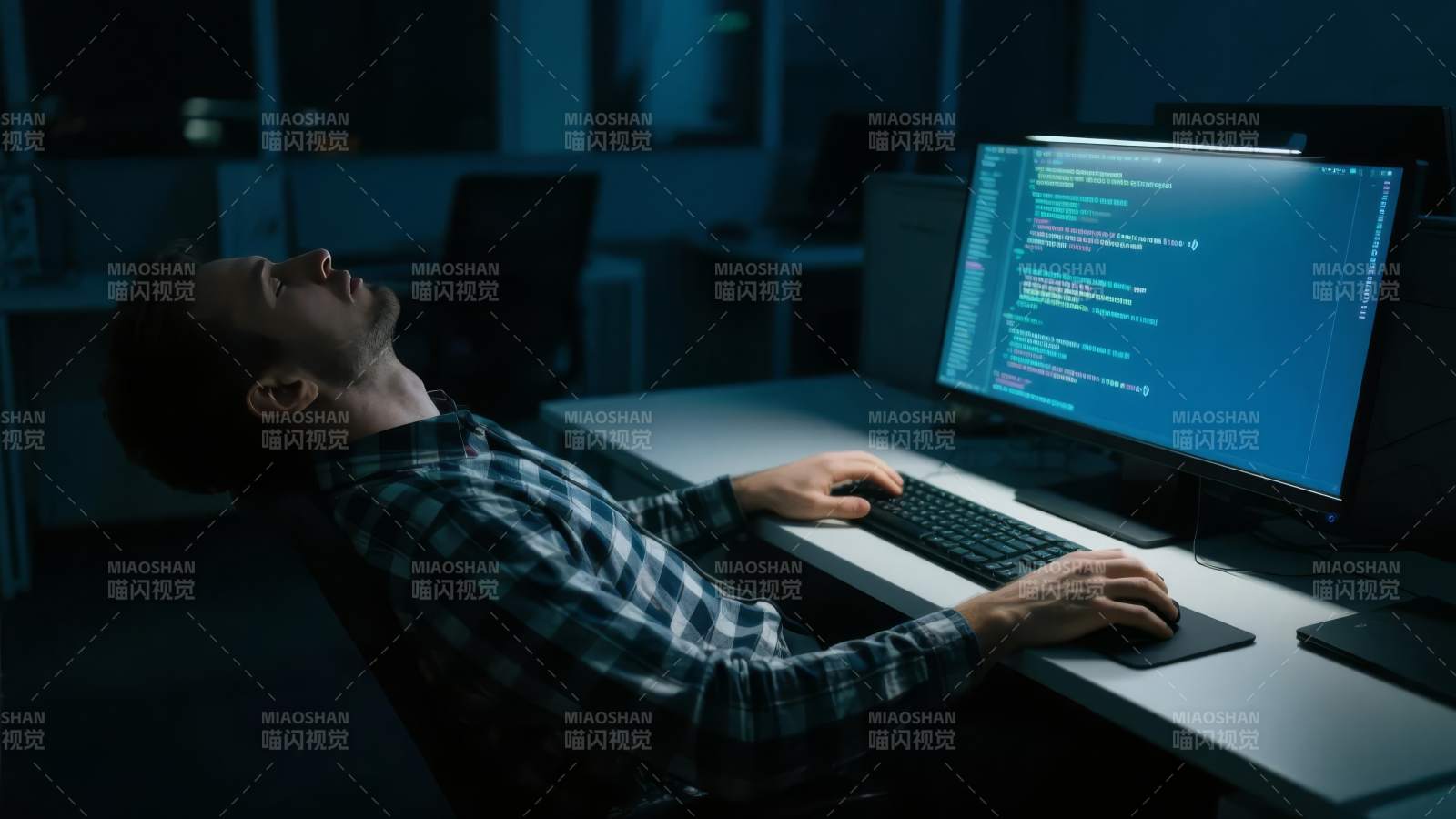 程序员深夜加班图片