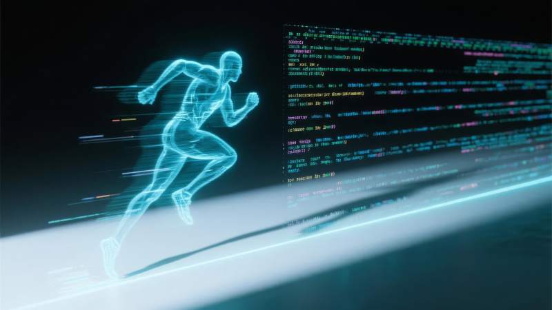 代码中的奔跑者图片