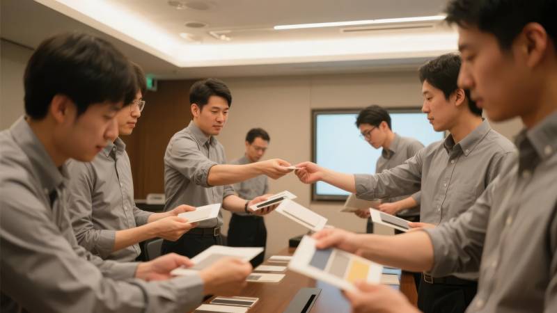 团队协作传递文件图片