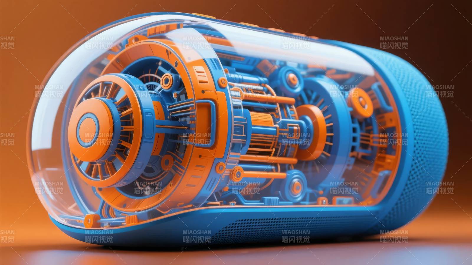 透明机械音箱图片