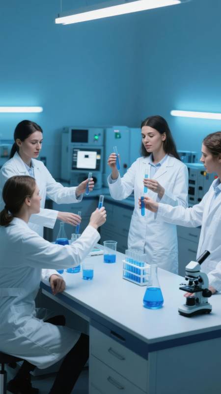 实验室科研团队协作图片