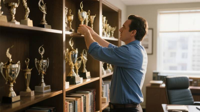 奖杯陈列室图片