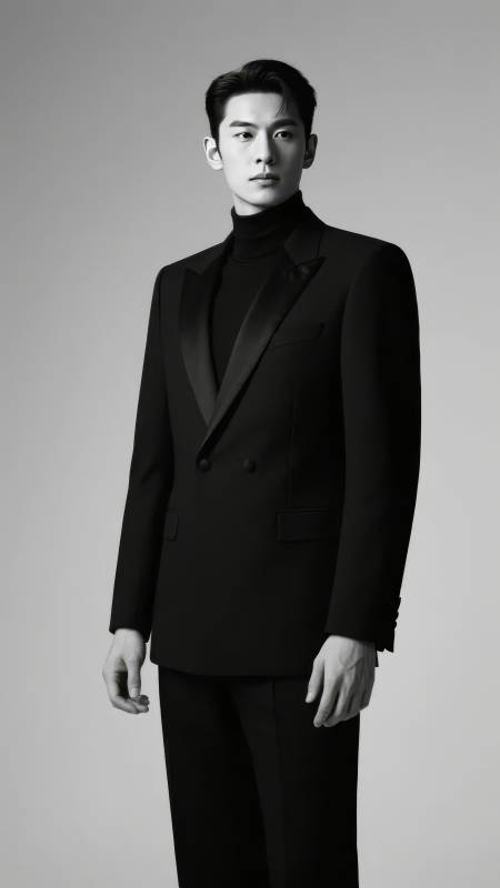 优雅黑衣绅士图片