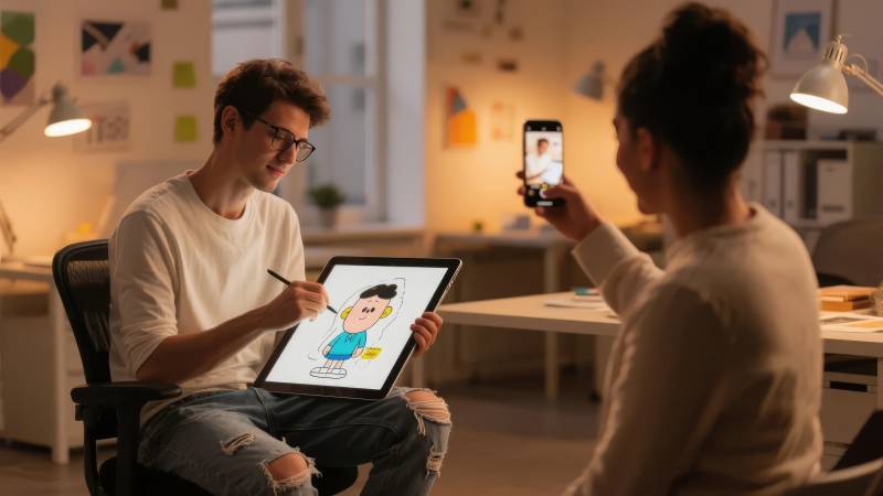 创意工作瞬间图片