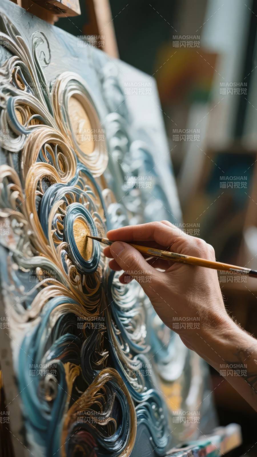 画笔下的漩涡艺术图片