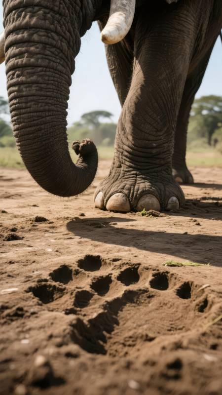 大象足迹图片