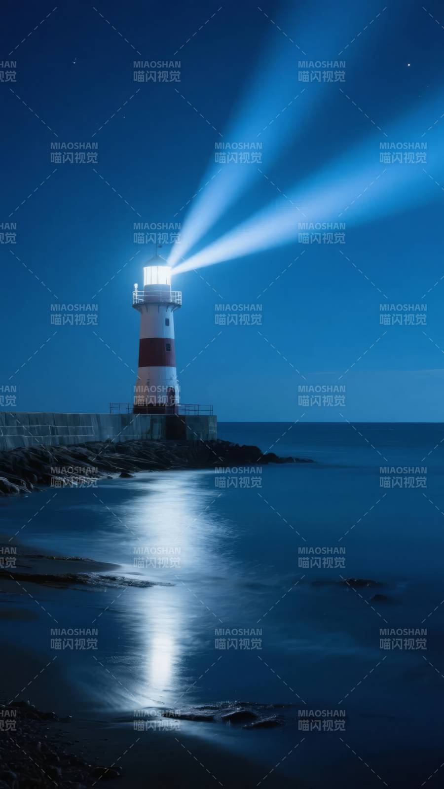 灯塔夜光图片