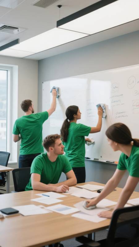 团队协作清洁白板图片