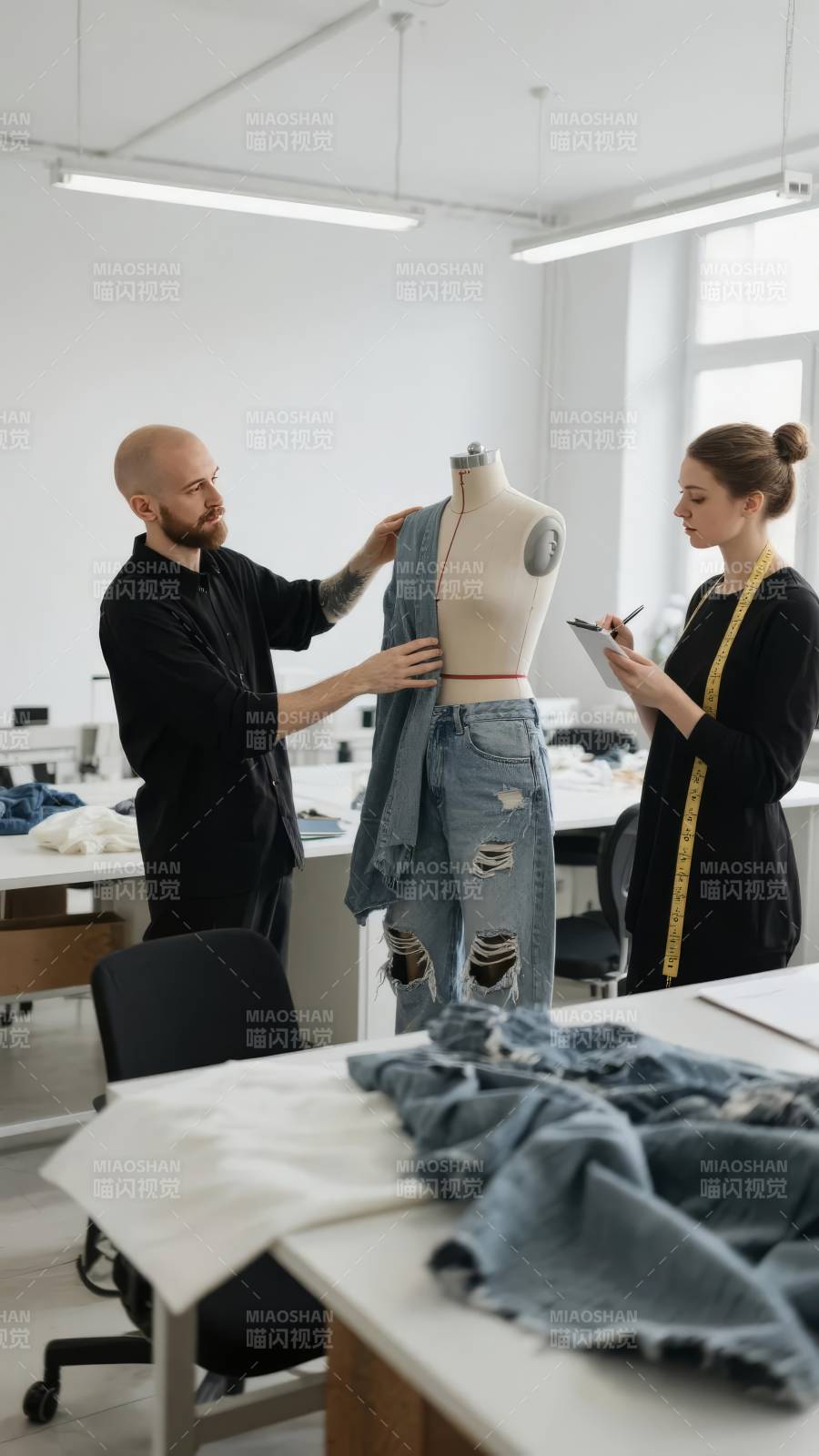 设计师在工作室工作图片