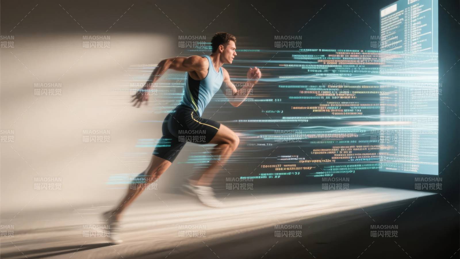 科技赋能奔跑图片