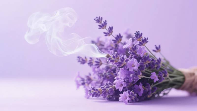 薰衣草香氛静谧图片