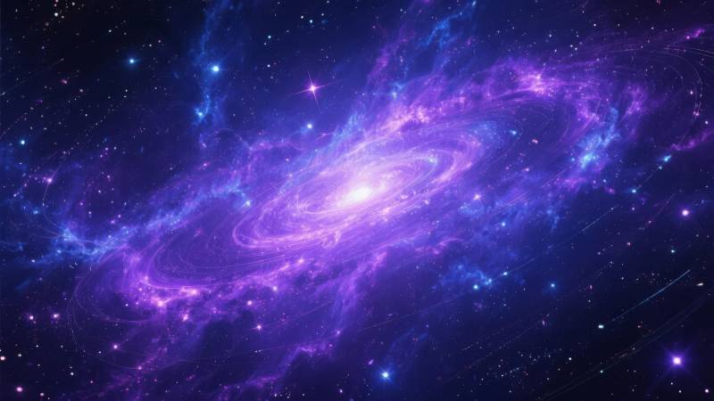 星河璀璨紫梦图片