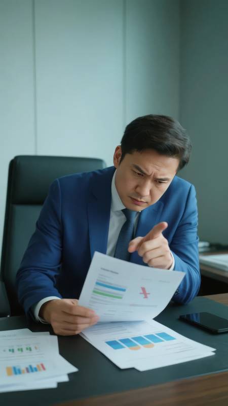 商务人士审阅文件图片
