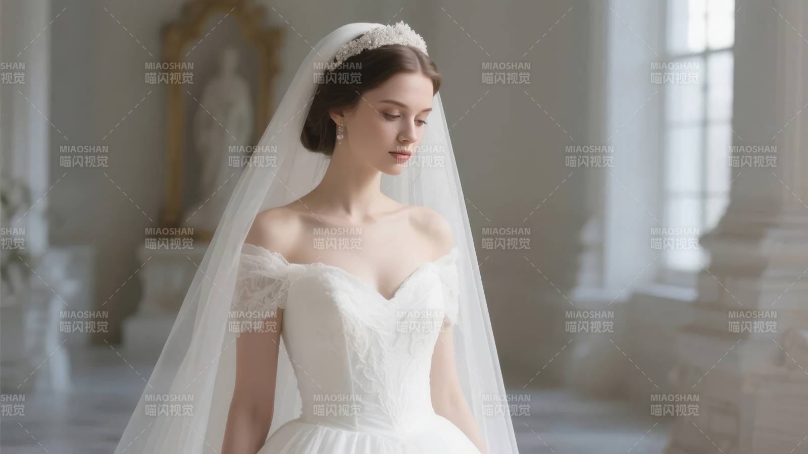 新娘优雅伫立图片