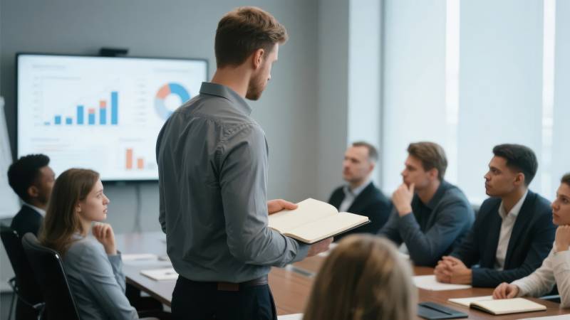 商务会议进行中图片