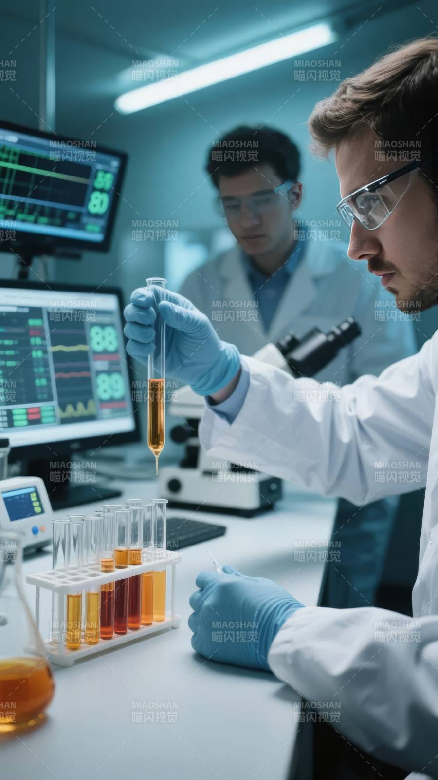 实验室科研瞬间图片