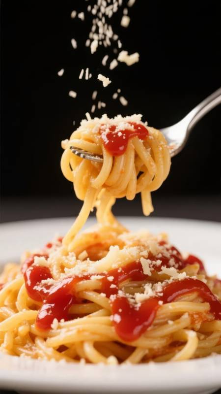 意面撒帕玛森芝士图片