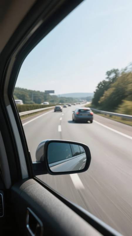 高速行车窗外景图片