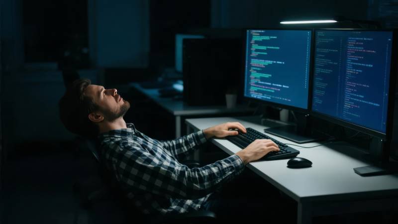 程序员深夜奋战图片